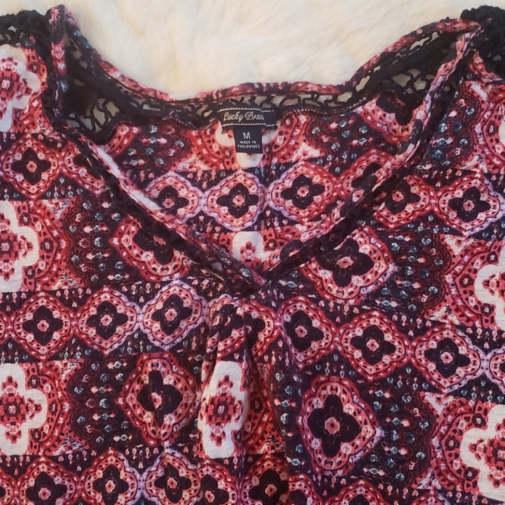 Lucky Brand Linen Top - Picture 2 of 5
